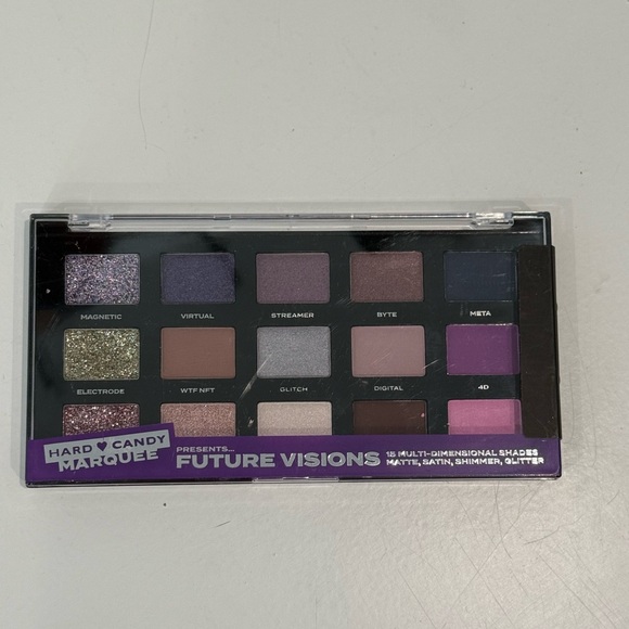 Hard Candy Future Visions Eyeshadow Palette - Purple, Pink, Black Shades - Picture 1 of 2